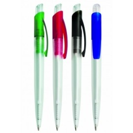 Bolígrafo o pluma de plástico translucido...